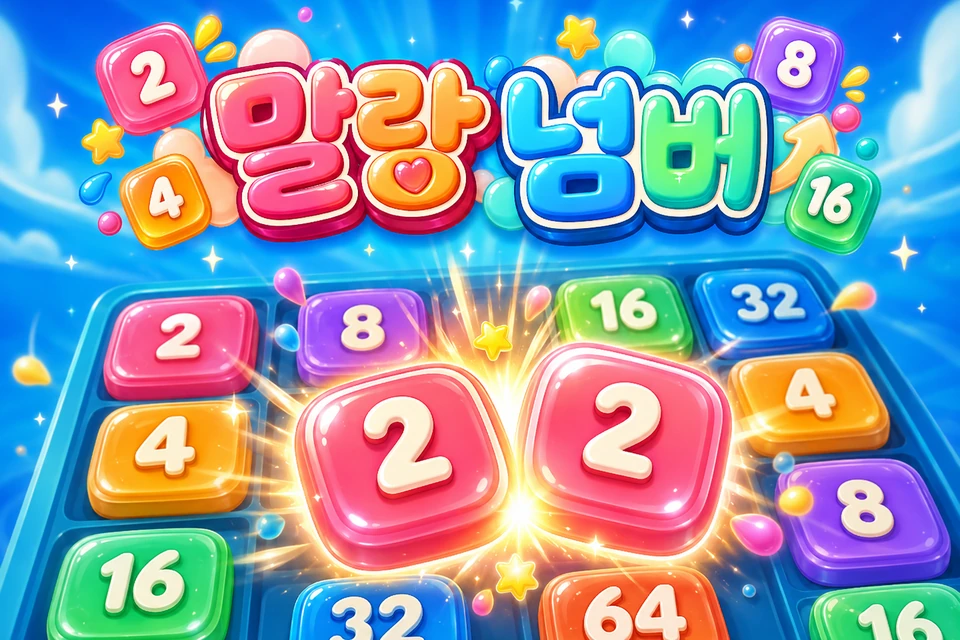 말랑한 숫자 타일과 말랑 넘버 로고가 보이는 게임 썸네일